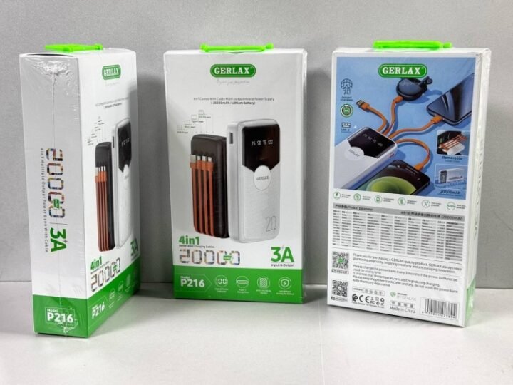 GERLAX P216 20000 mAh Black Power Bank