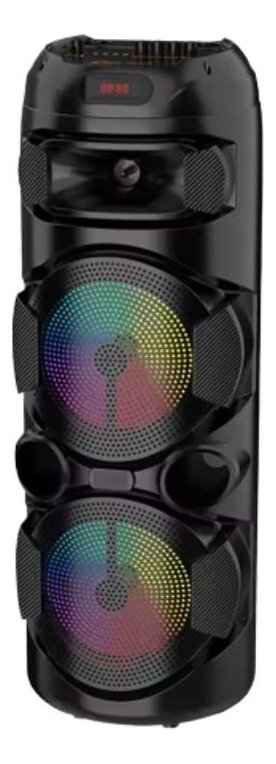 WIRELESS BLUETOOTH SPEAKER LED + PORTABLE MICROPHONE LAU